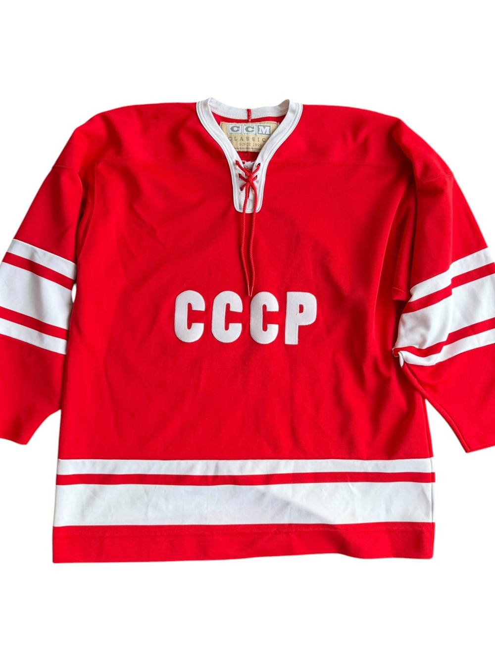 CCM Classics CCCP USSR Red Hockey Jersey Size: XL